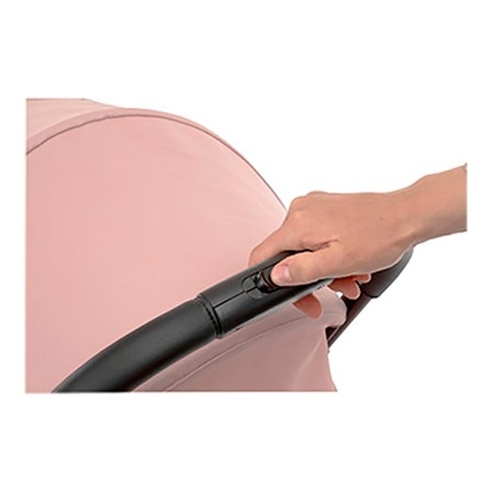 Carrinho de Bebê Chicco Cheerio Jet Blossom - 4 Rodas, Preto/Rosa
