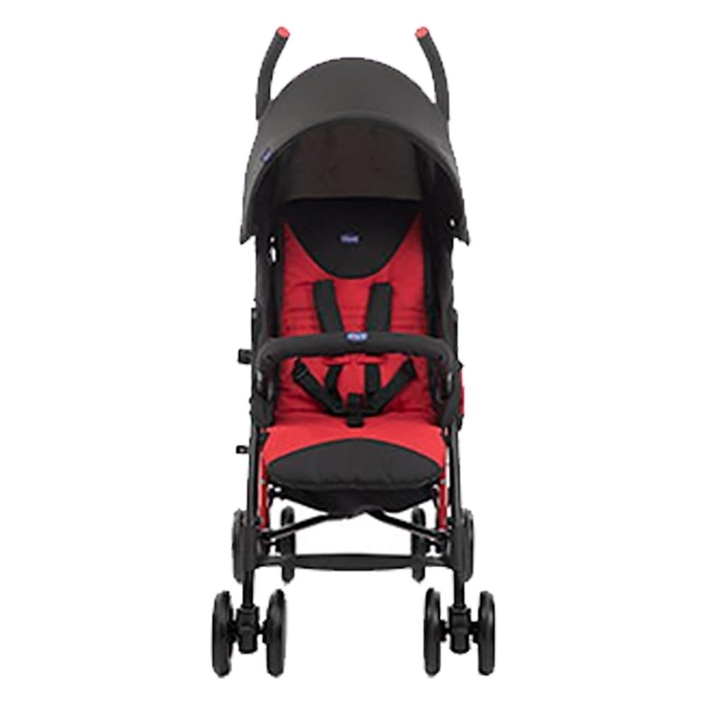 Carrinho Chicco Echo com Bumper Bar Scarlet Preto/Vermelho