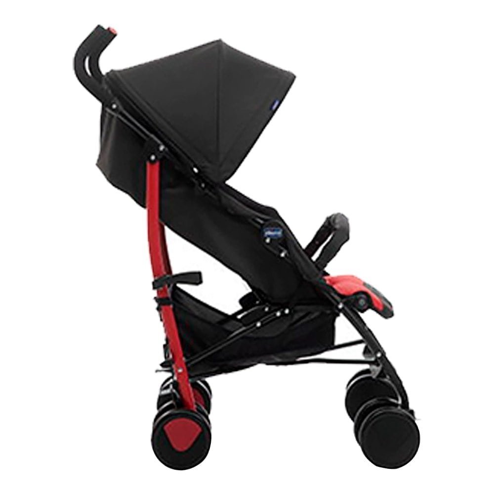 Carrinho Chicco Echo com Bumper Bar Scarlet Preto/Vermelho