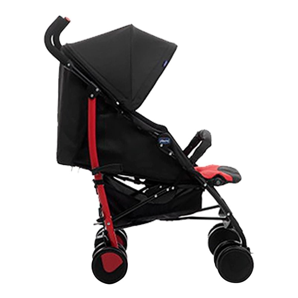 Carrinho Chicco Echo com Bumper Bar Scarlet Preto/Vermelho