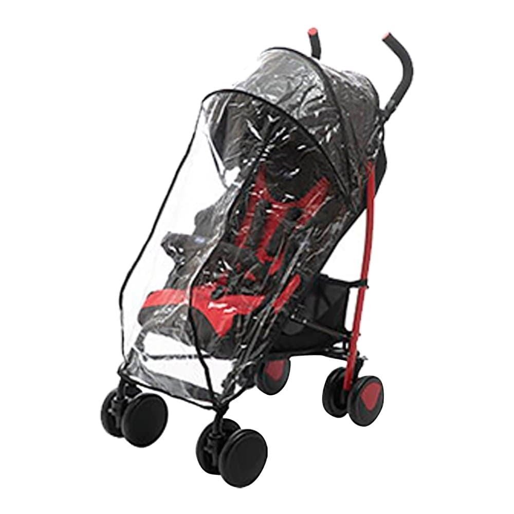 Carrinho Chicco Echo com Bumper Bar Scarlet Preto/Vermelho