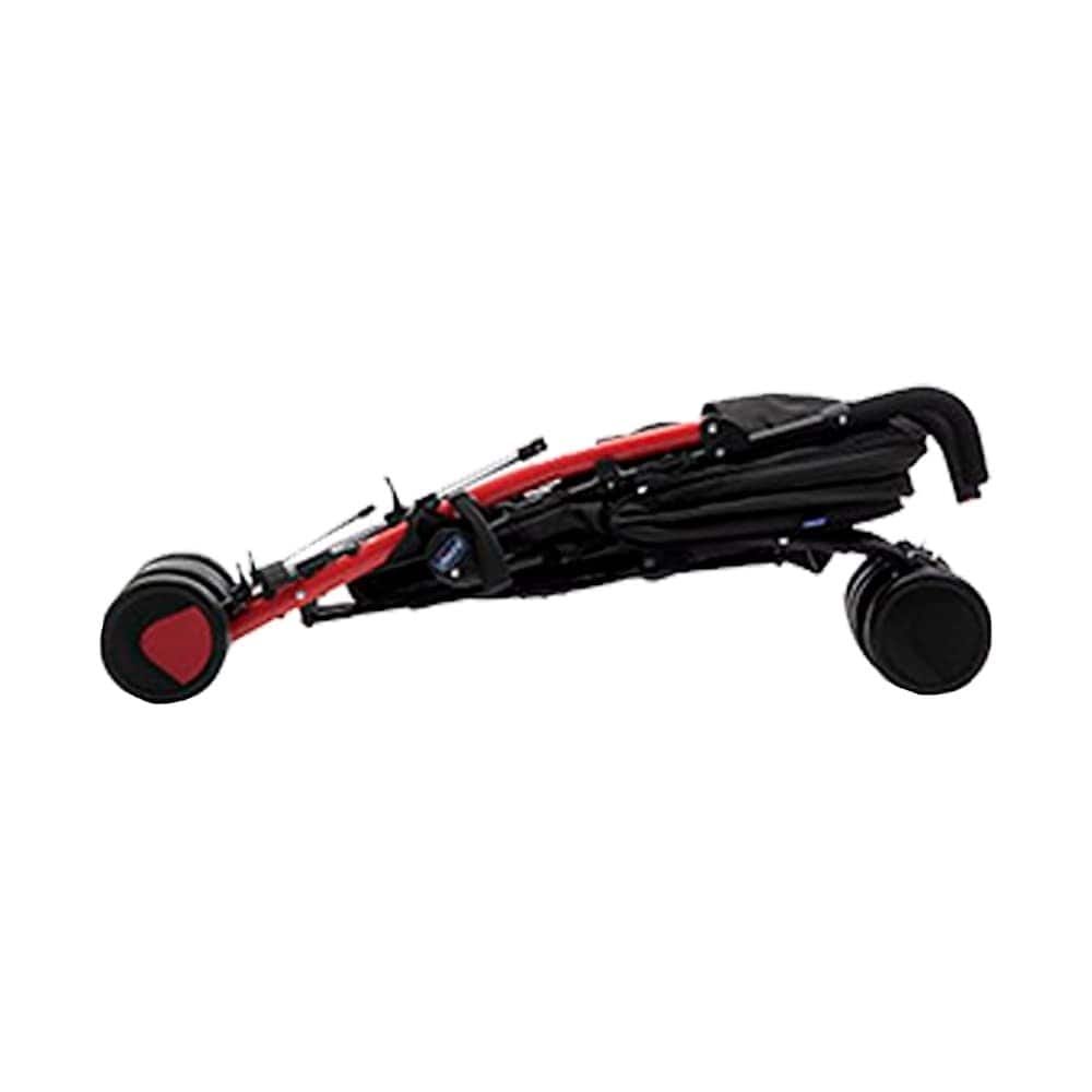 Carrinho Chicco Echo com Bumper Bar Scarlet Preto/Vermelho