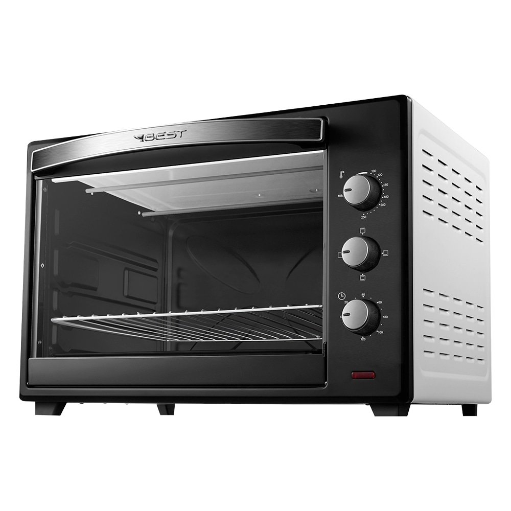 Forno Elétrico de Bancada Best 60 Litros - 4 Resistências, Branco/Preto, 110V