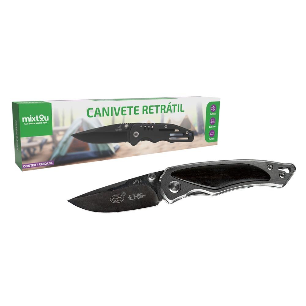 Canivete Faca Retrátil De Bolso Portátil Pesca Caça Camping - M500-A