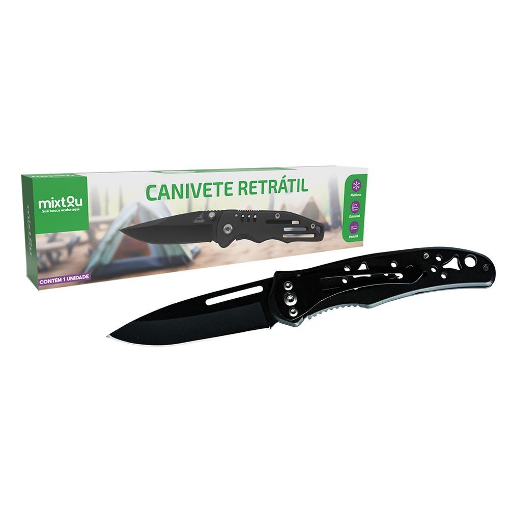 Canivete Faca Retrátil De Bolso Portátil Pesca Caça Camping - M500-J