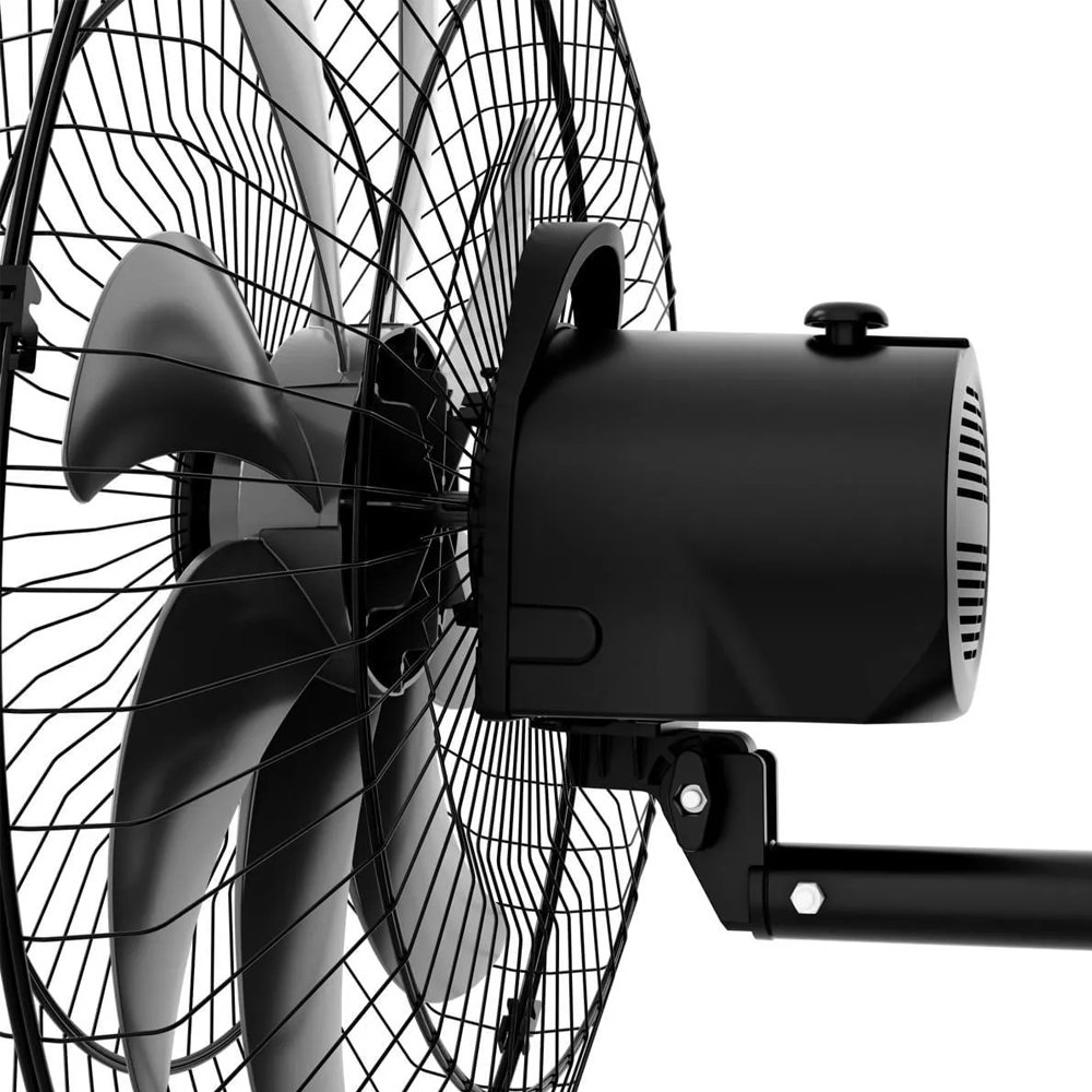 Ventilador de Parede Britânia BVT675 Max Force 60cm - 8 Pás, 3 Velocidades, Preto, 110V