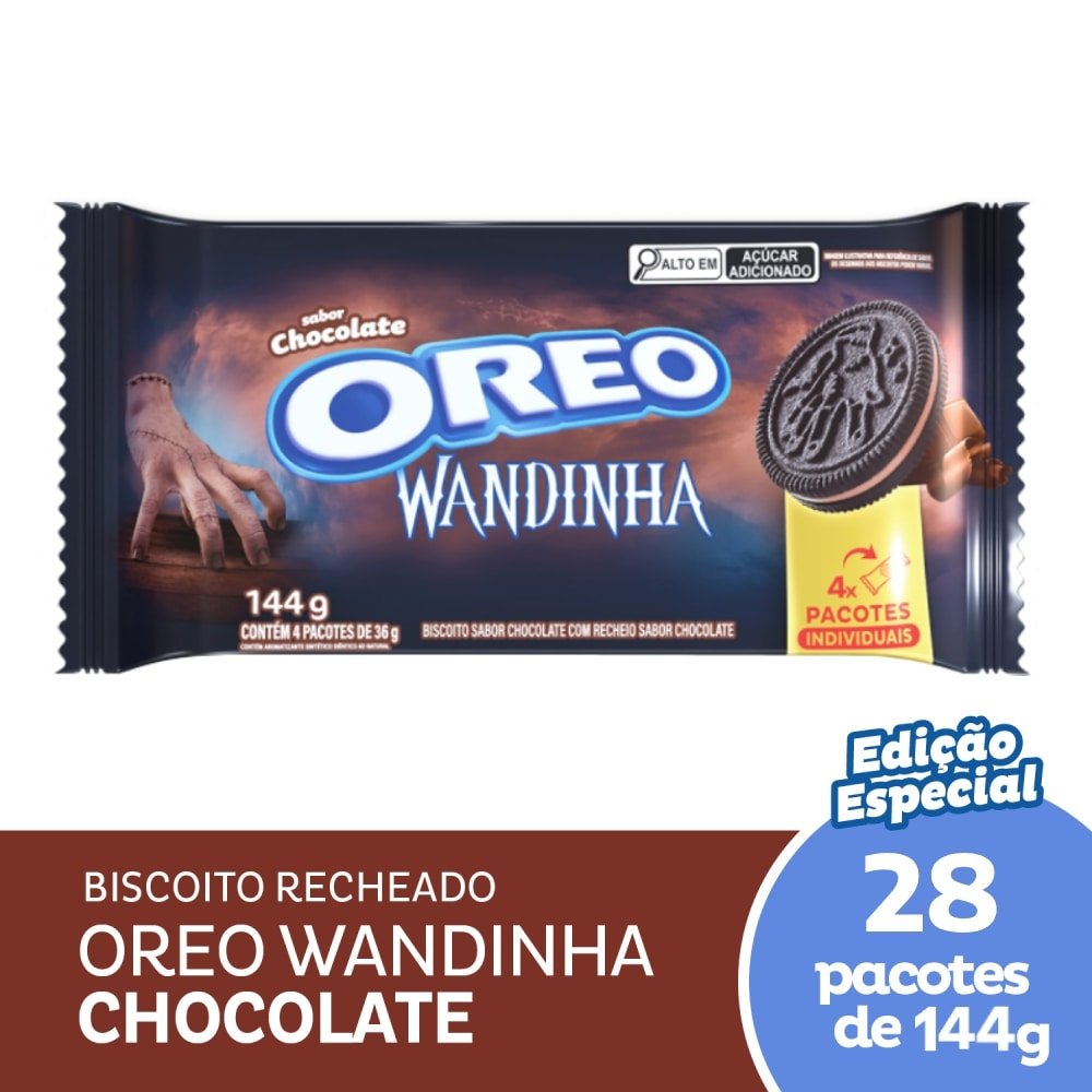 Biscoito Oreo Chocolate 36g - Embalagem com 28 Unidades
