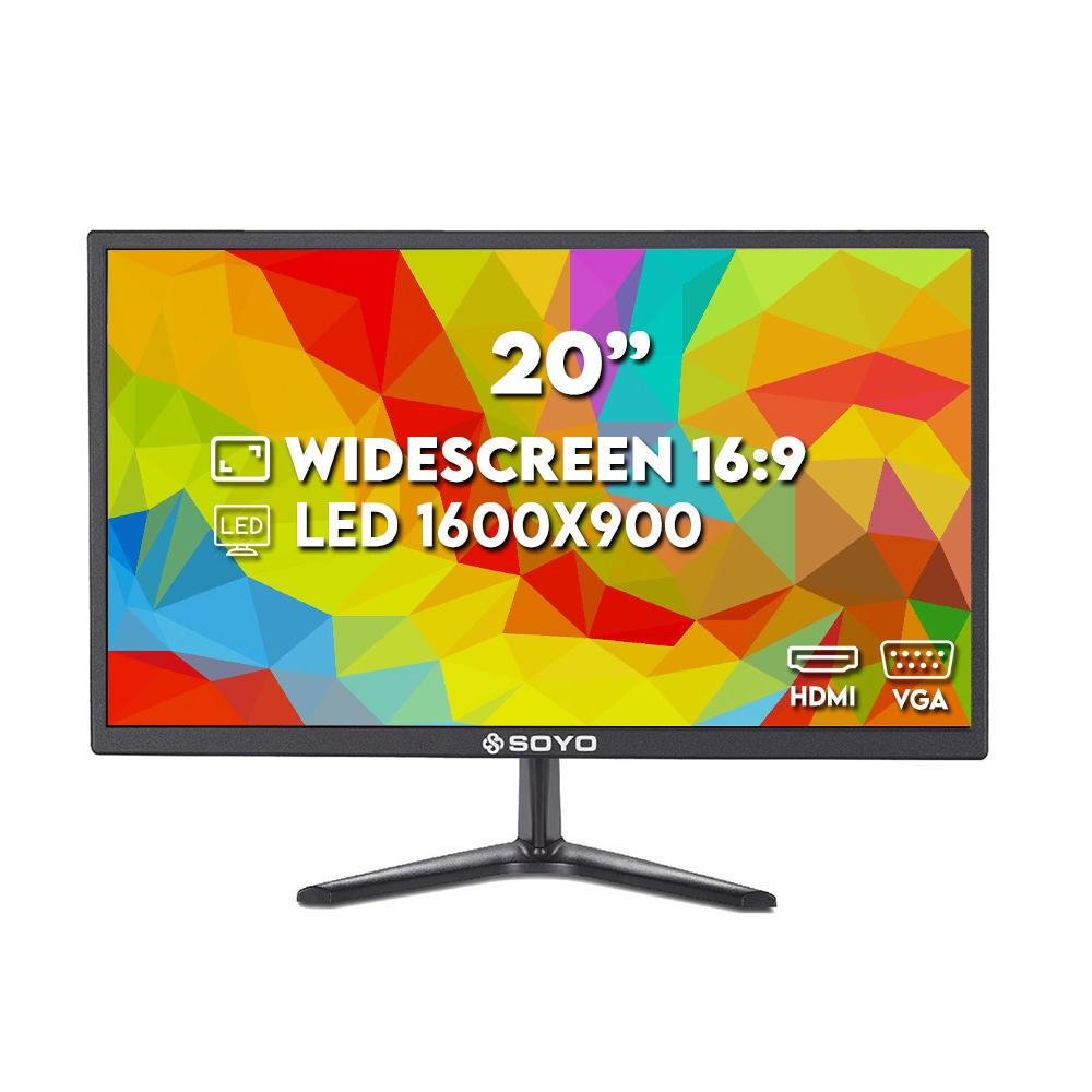Monitor 20" Led Full Hd Hdmi Vga Vesa Soyo SM200
