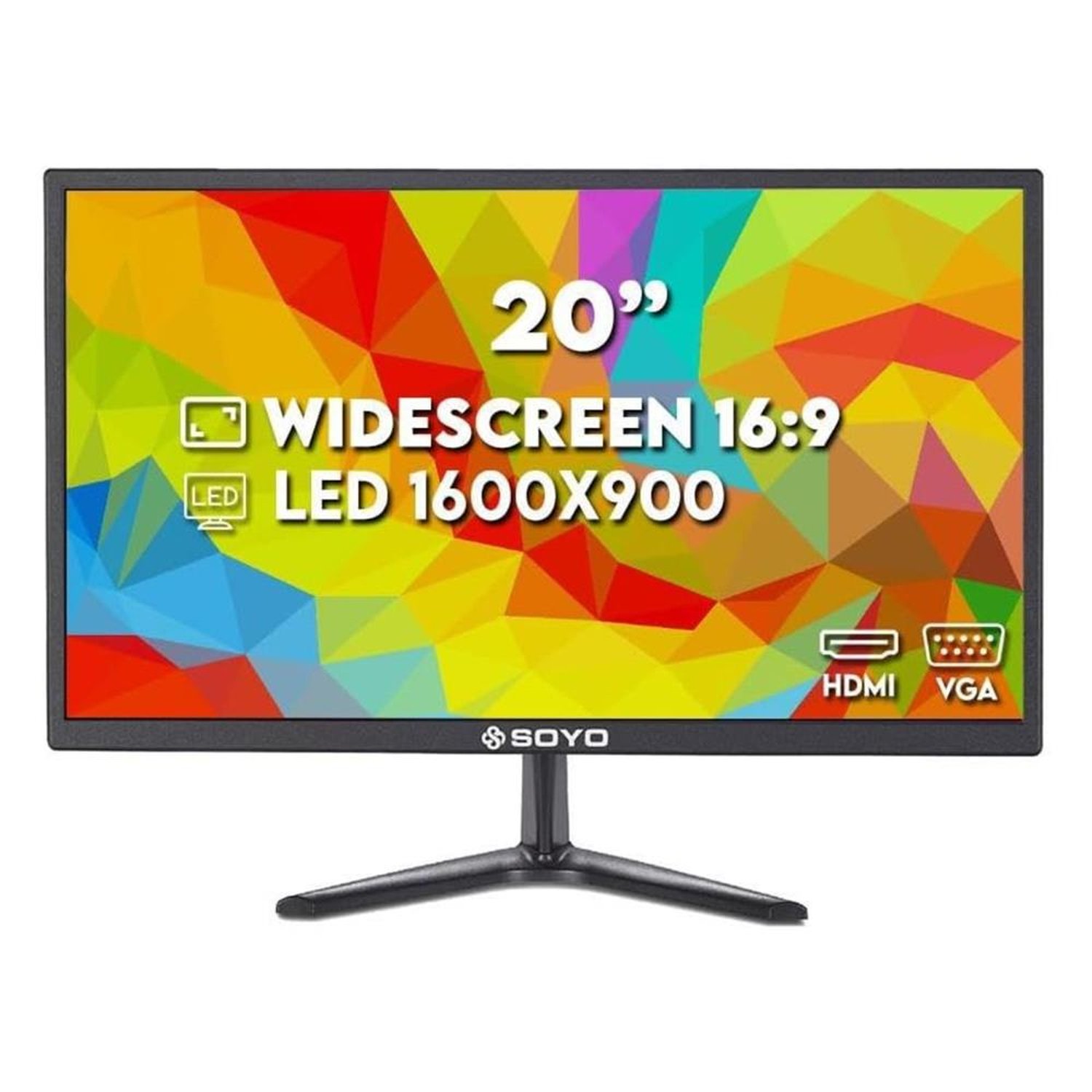 Monitor 20" Led Full Hd Hdmi Vga Vesa Soyo Sm200