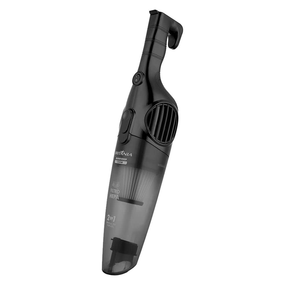 Aspirador de Pó Britânia BAS1295P - 1250W, 2 em 1, Preto, 110V