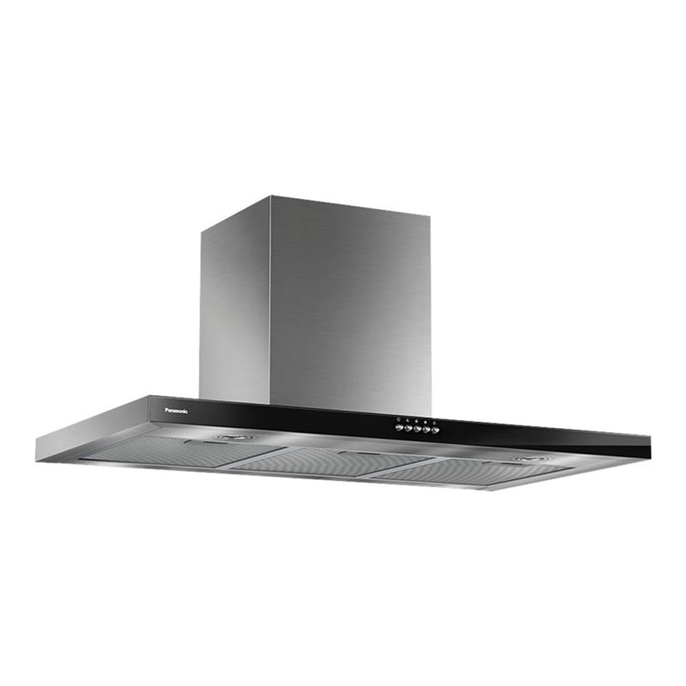 Coifa de Parede 90cm Panasonic 9HSDB2 | Depuração e Exaustão, Inox/Black Glass, 220V