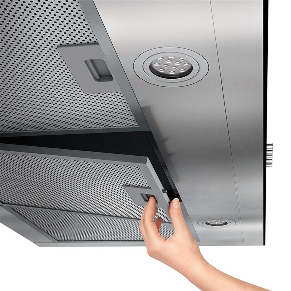 Coifa de Parede 90cm Panasonic 9HSDB2 | Depuração e Exaustão, Inox/Black Glass, 220V