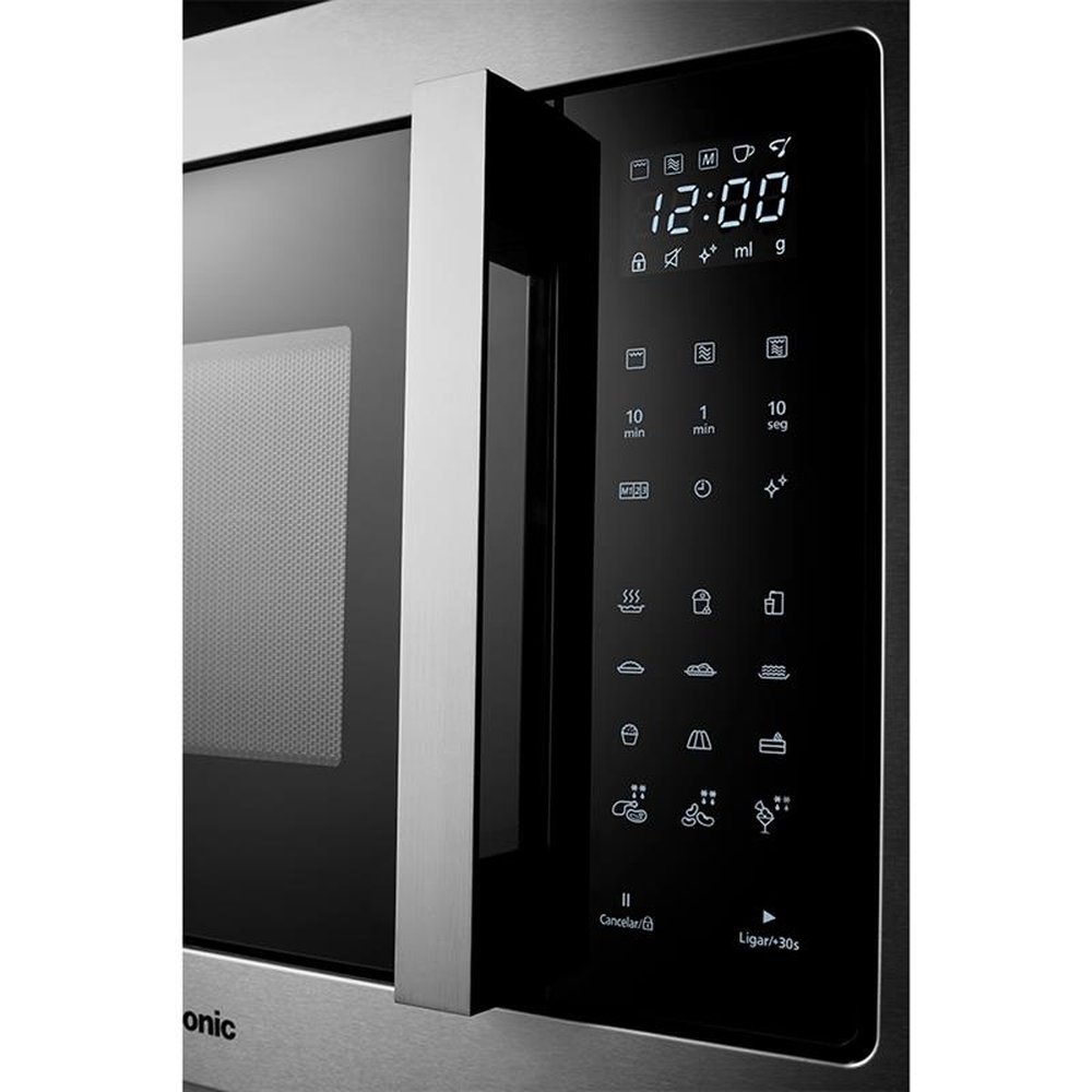 Micro-Ondas Panasonic 30 Litros NN-GB68HSRUK | de Embutir, Inox, 220V