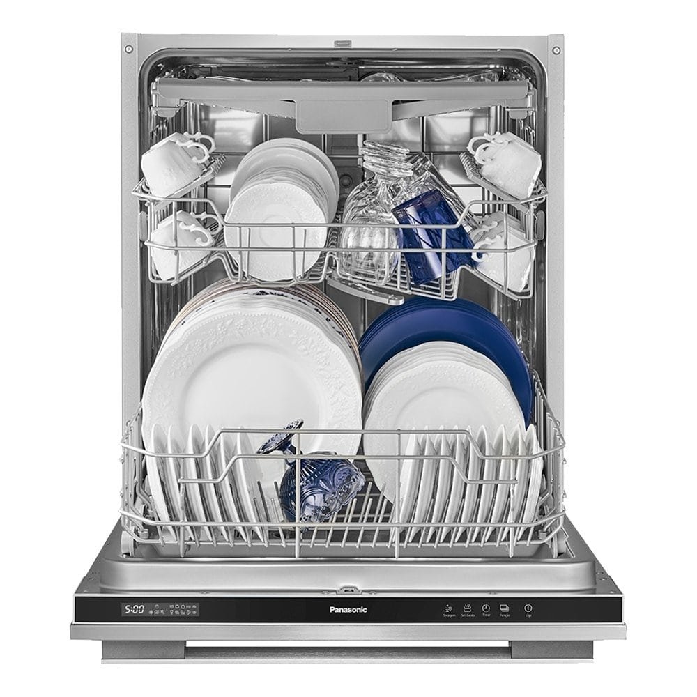 Lava-Louças 15 Serviços Panasonic NP-6M2FTKBRP - de Embutir, 8 Programações, Inox, 220V
