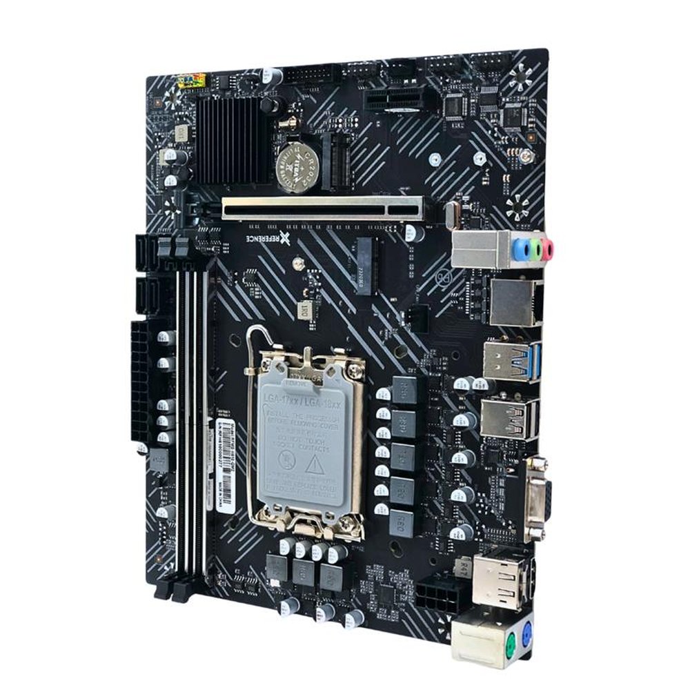 Placa Mãe Reference H610-GM2, Gigabit, M.2, LGA 1700, MATX, DDR4