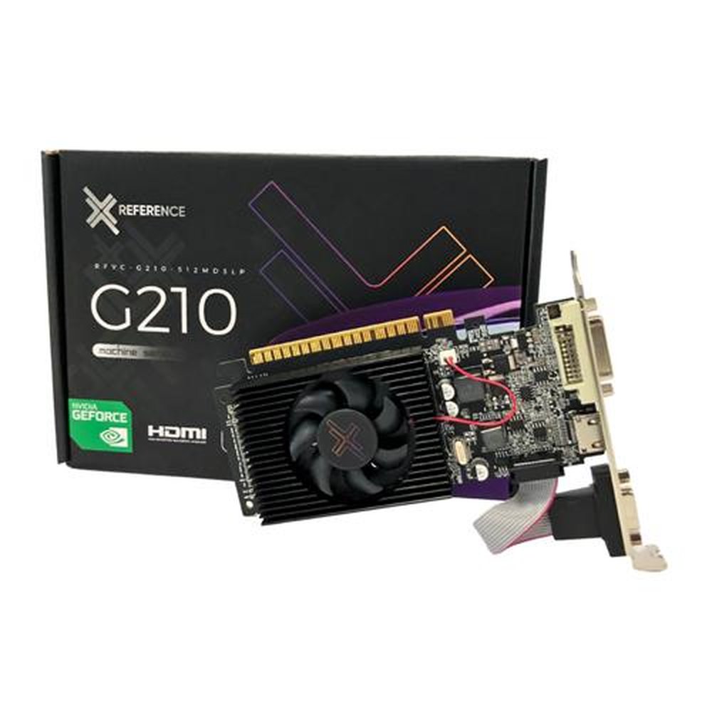 Placa de Video VGA GeForce 512MB G210 Reference DDR3 64 Bits RFVC-G210-512MD3LP