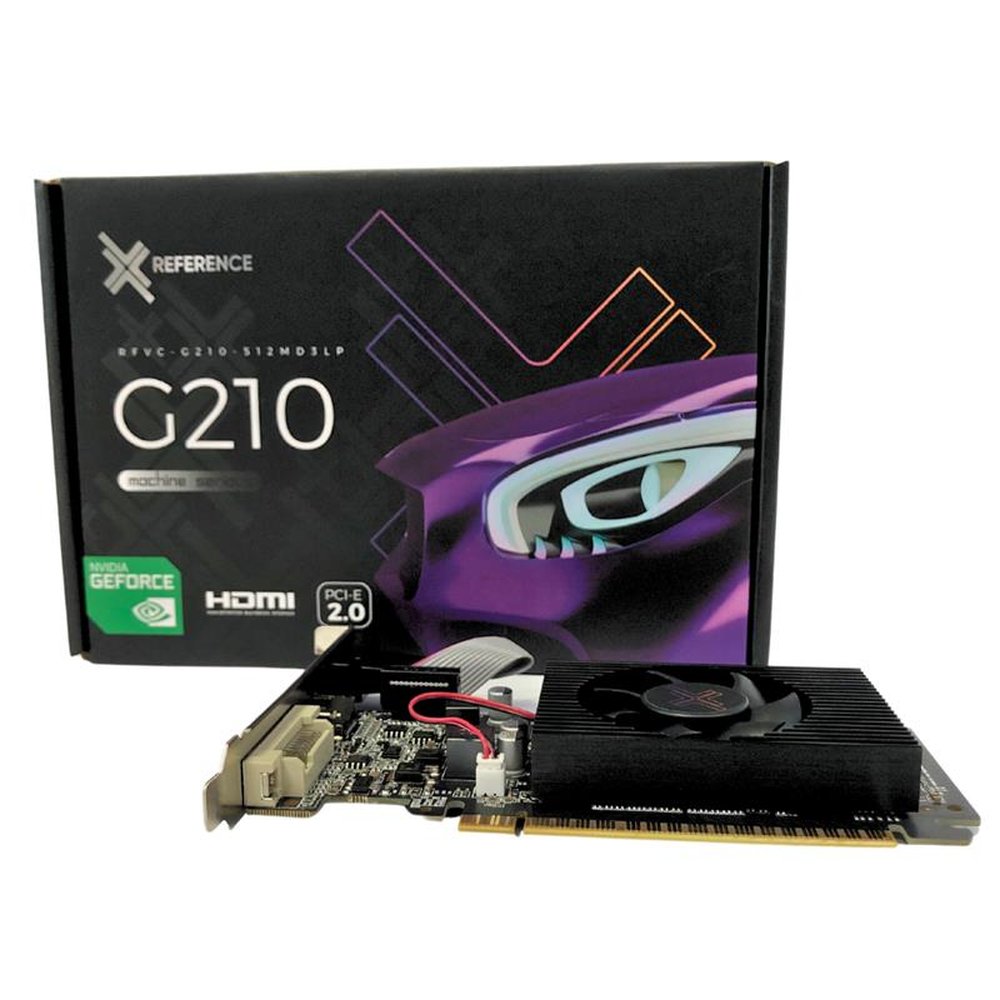 Placa de Video VGA GeForce 512MB G210 Reference DDR3 64 Bits RFVC-G210-512MD3LP