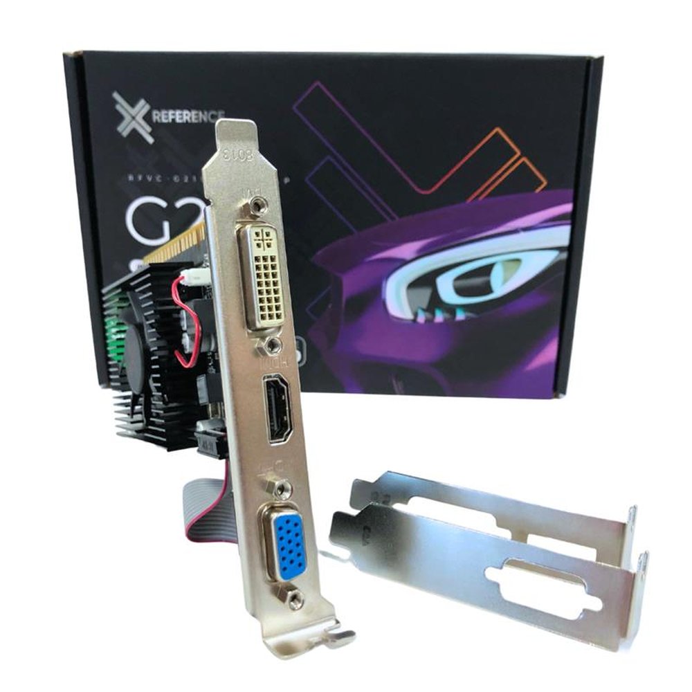 Placa de Video VGA GeForce 512MB G210 Reference DDR3 64 Bits RFVC-G210-512MD3LP