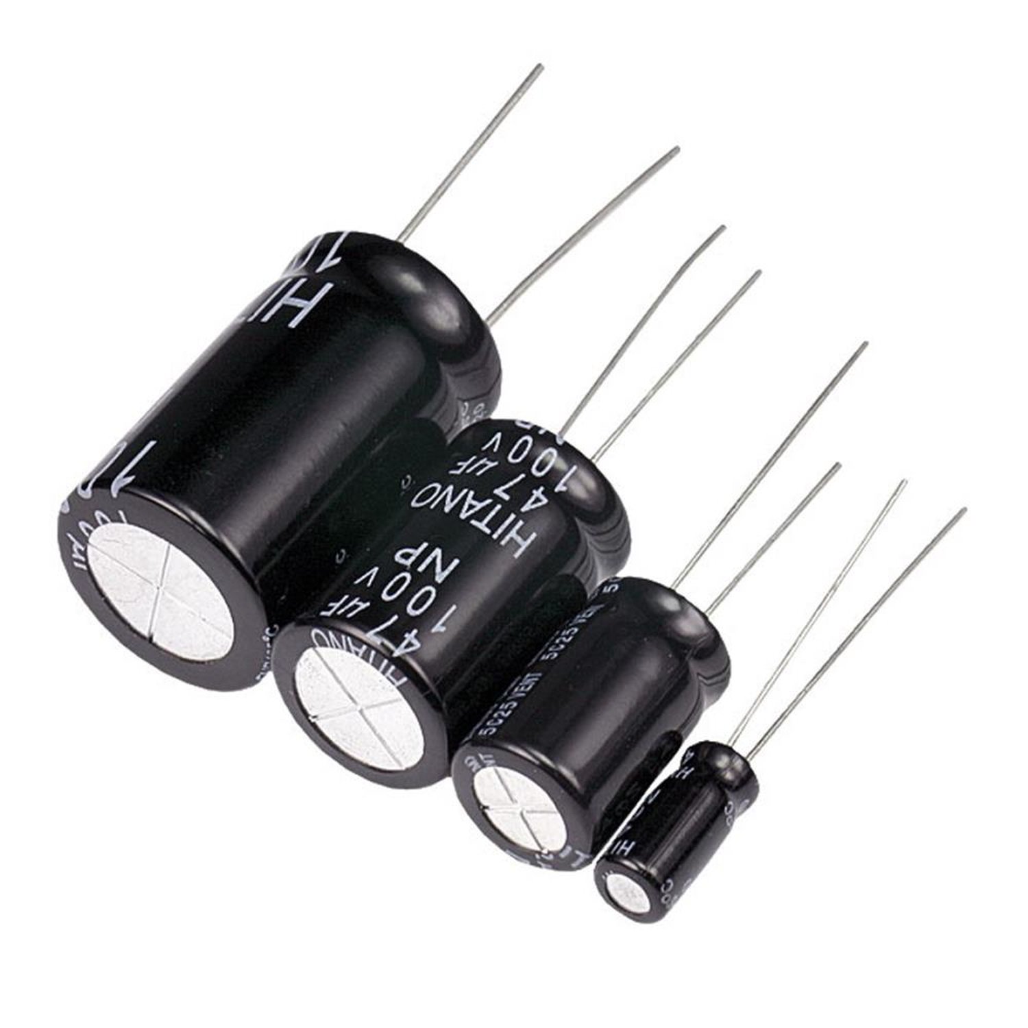 Capacitor Eletrolitico 220X35V - 105 Graus - 50 Unidades