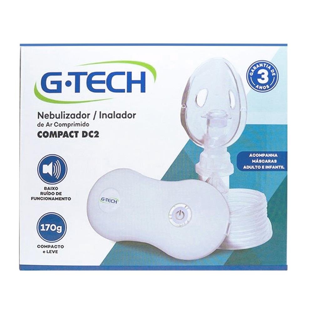 Nebulizador/Inalador De Ar Comprimido G-tech Modo Compact Dc2