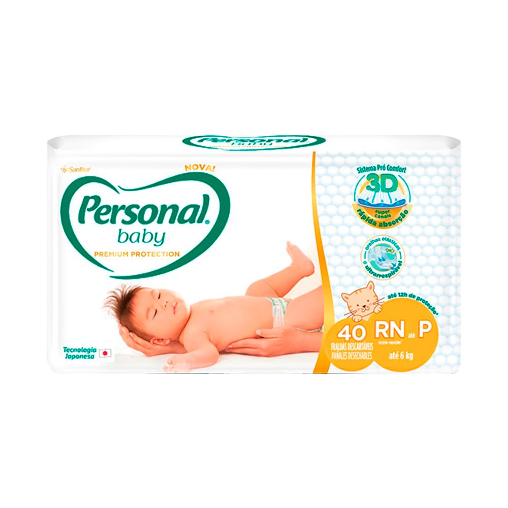 Fralda Personal Premium Jumbo P 24 Unidades