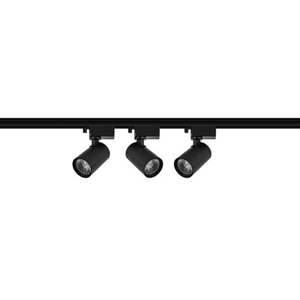 Kit Spot Trilho LED Black+Decker 3x7W 3000K Amarela - Preto