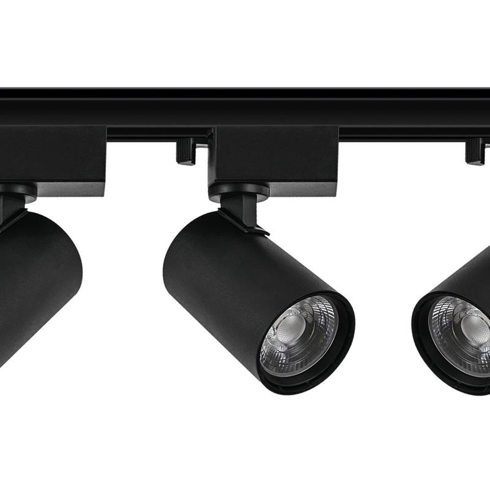 Kit Spot Trilho LED Black+Decker 3x7W 3000K Amarela - Preto