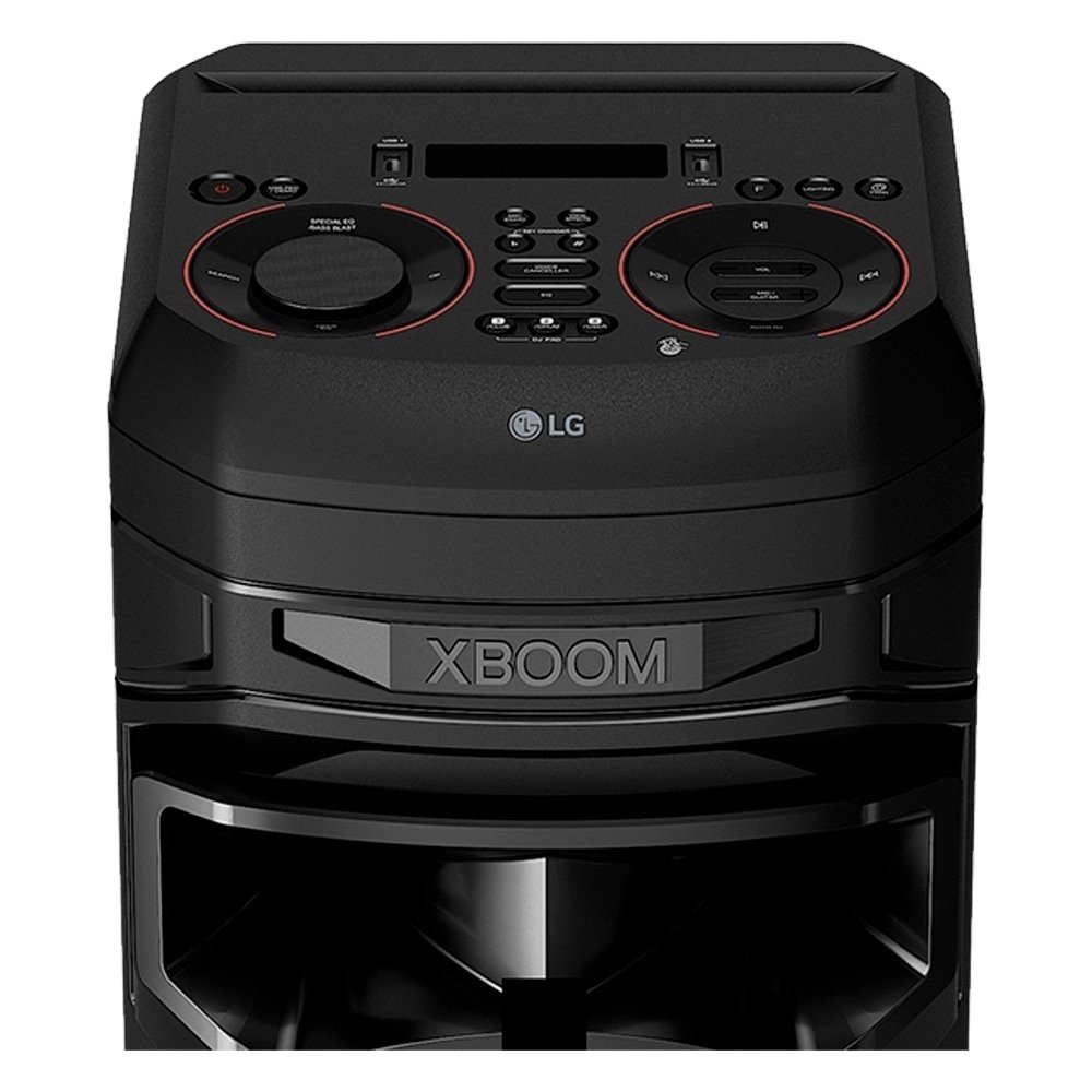 Caixa Amplificada LG XBOOM RNC9 - Bluetooth, USB/FM/LED/KARAOKE, Preto