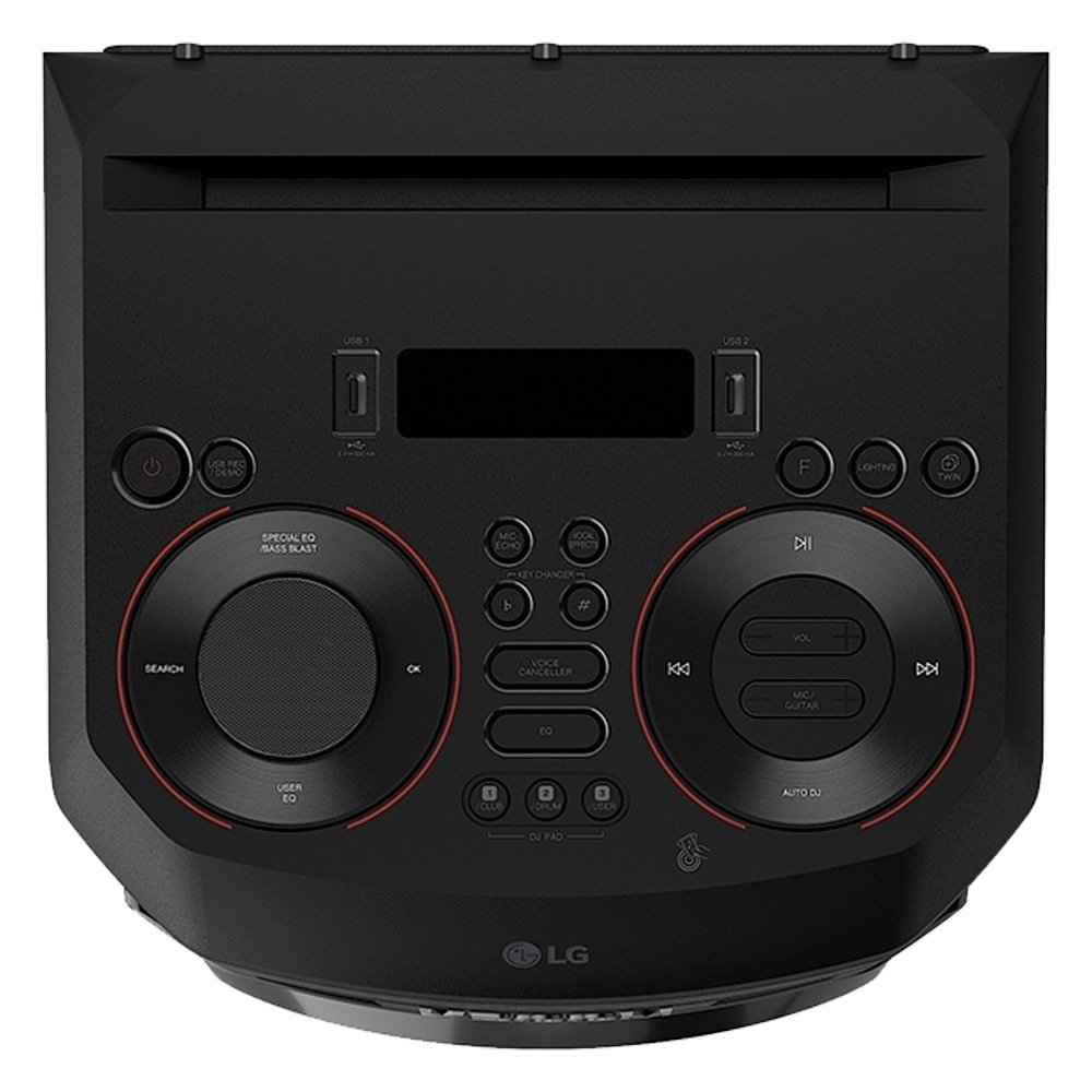 Caixa Amplificada LG XBOOM RNC9 - Bluetooth, USB/FM/LED/KARAOKE, Preto