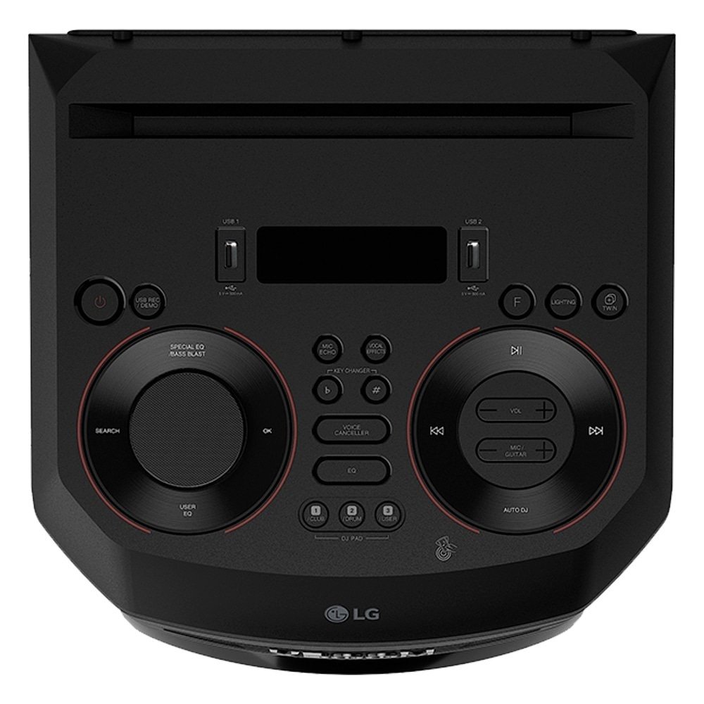Caixa Amplificada LG XBOOM RNC7 - Bluetooth, USB/FM/LED/KARAOKE, Preto