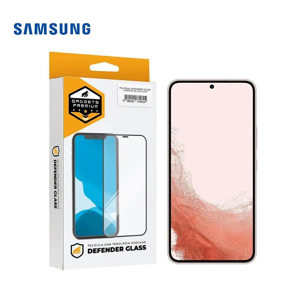 Película Defender Glass Para Samsung Galaxy S21 Plus - Preta