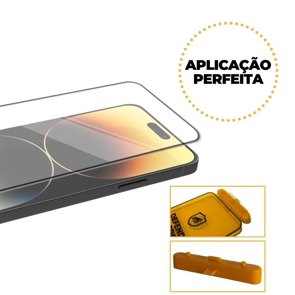 Película Defender Pro Privacidade Para Iphone 13 / 13 Pro / 14 - Preta