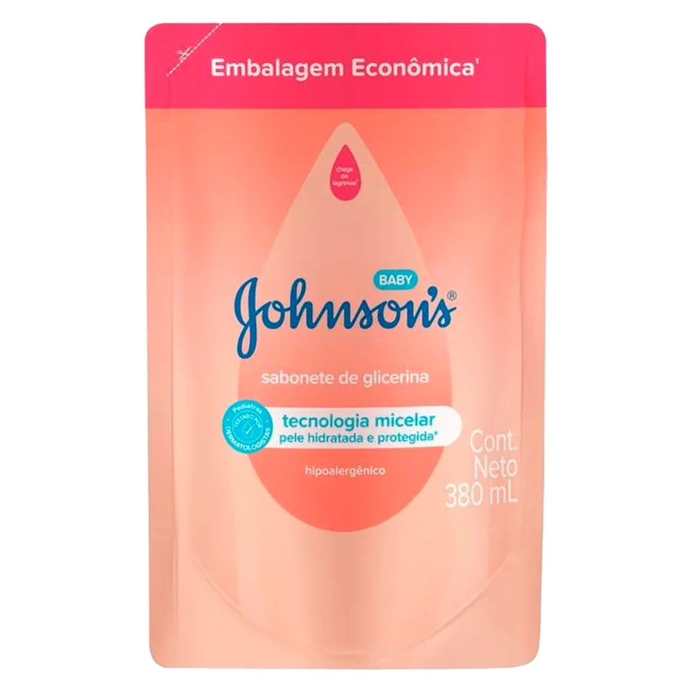 Sabonete Líquido Johnson's Baby Refil Cabeça aos Pés 380ml
