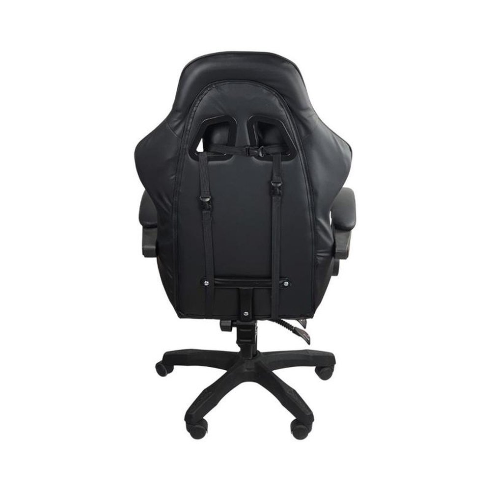 Kit 2 Cadeiras Gamer Stillus Ergonômica com Apoio para Os Pés - Preto