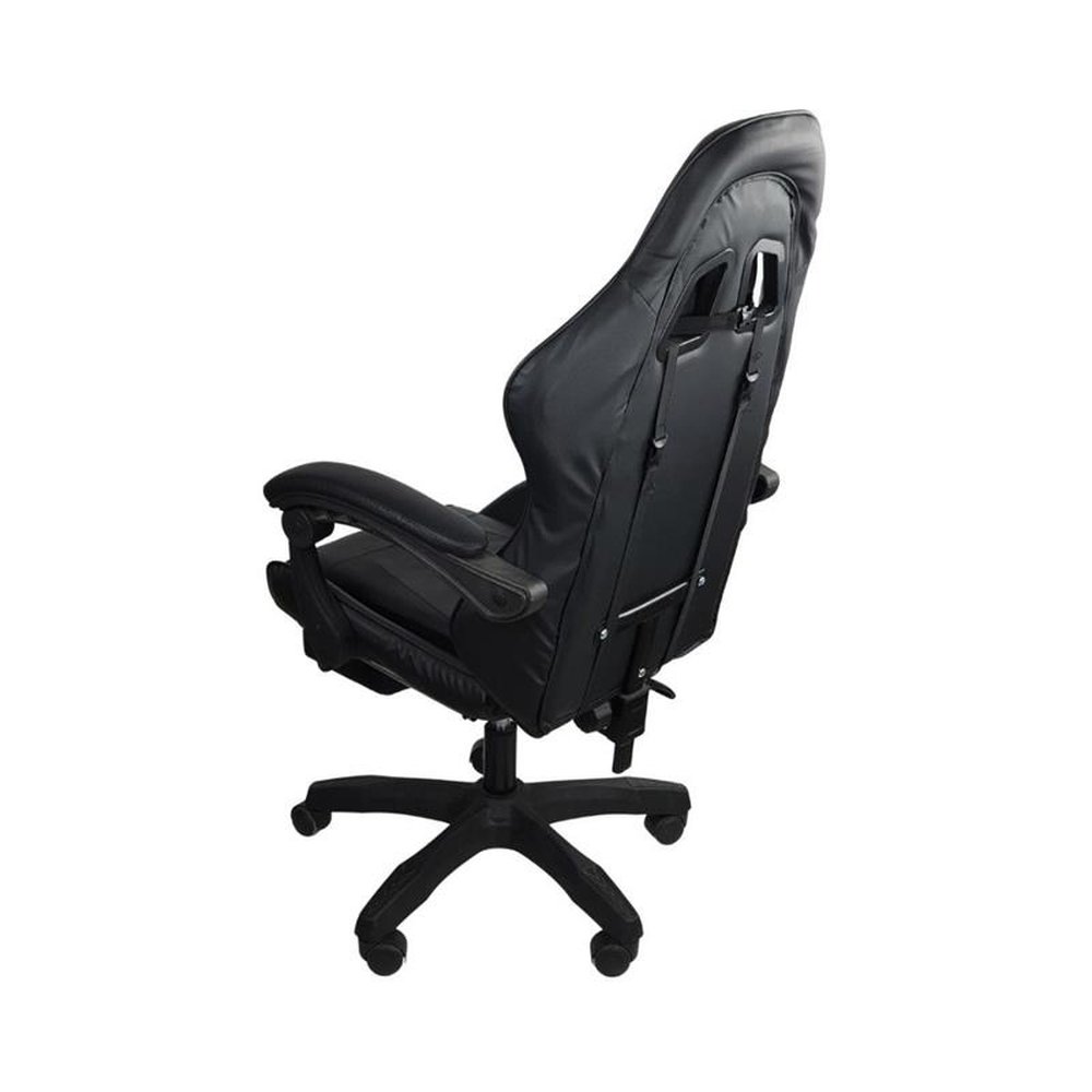 Kit 2 Cadeiras Gamer Stillus Ergonômica com Apoio para Os Pés - Preto