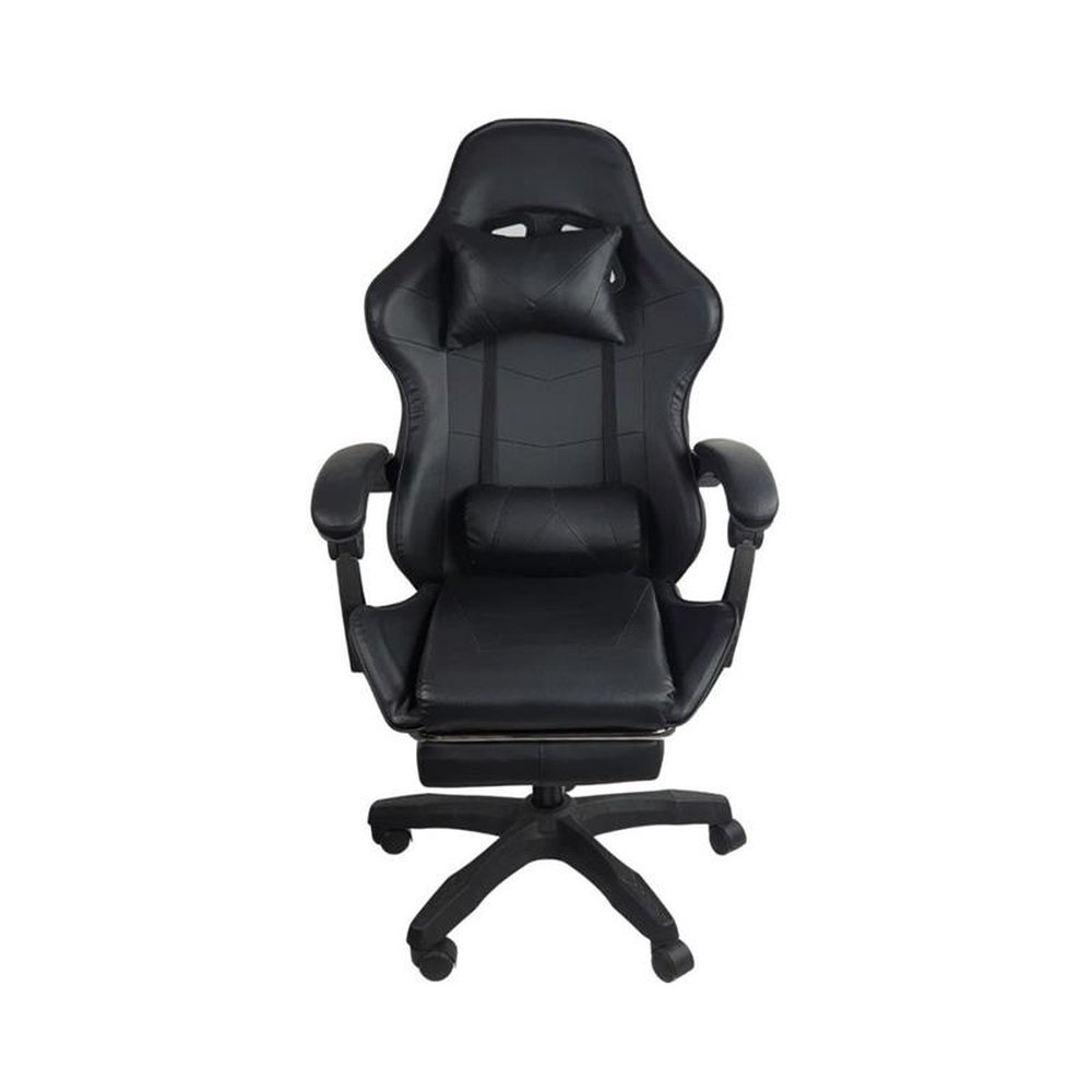 Kit 2 Cadeiras Gamer Stillus Ergonômica com Apoio para Os Pés - Preto