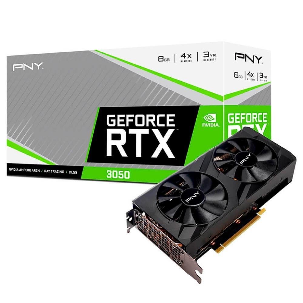 Placa De Vídeo Pny Geforce Rtx 3050 8Gb Gddr6 Verto