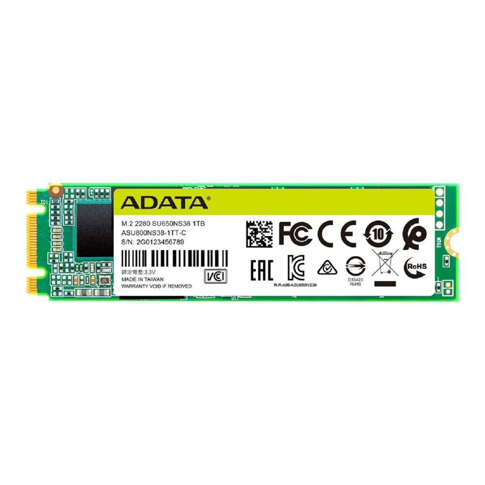 SSD Adata Ultimate SU650, 1TB, M.2 Sata III 2280, Leitura 550MB/s e Gravação 510MB/s