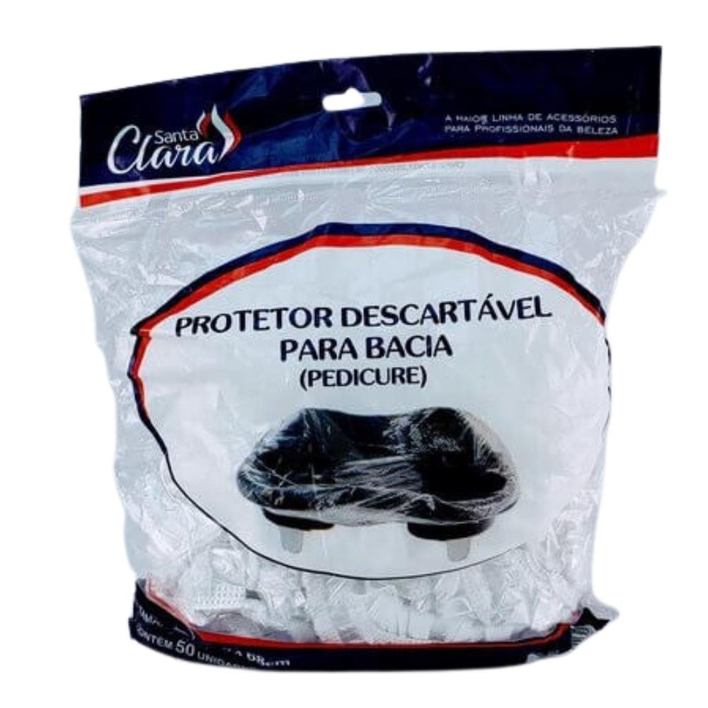 Protetor Descartável para Bacia - Pedicure - Santa Clara R164 com 50 unidades 68 x 68 cm