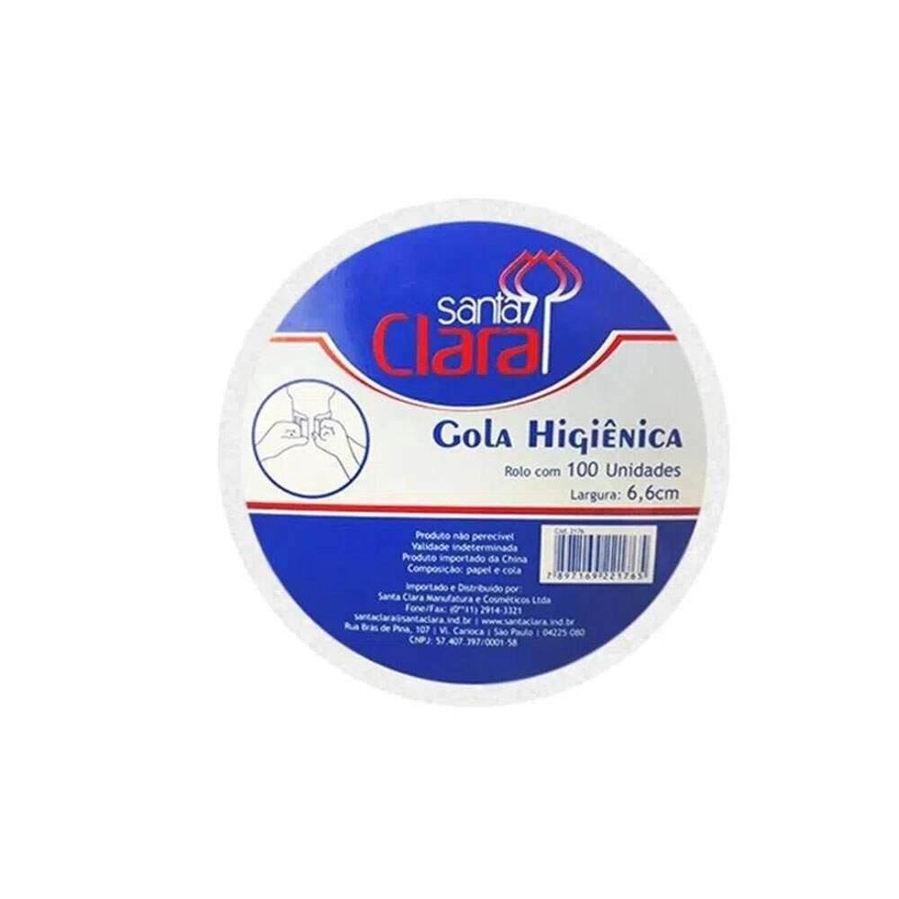 Gola Higiênica Santa Clara R2176 rolo com 100 unidades largura 6,6 cm
