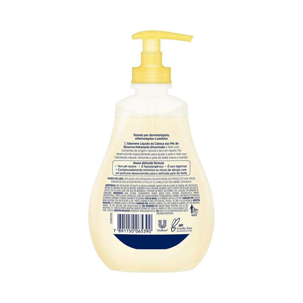 Sabonete Liquido Dove Baby Hidratação Glicerinado 400ml