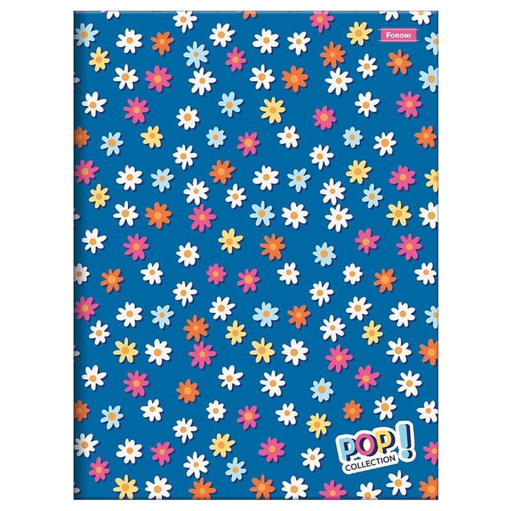 Caderno Foroni Costurado Universitário Capa Dura Pop Collec 96 Folhas - Embalagem com 5 Unidades