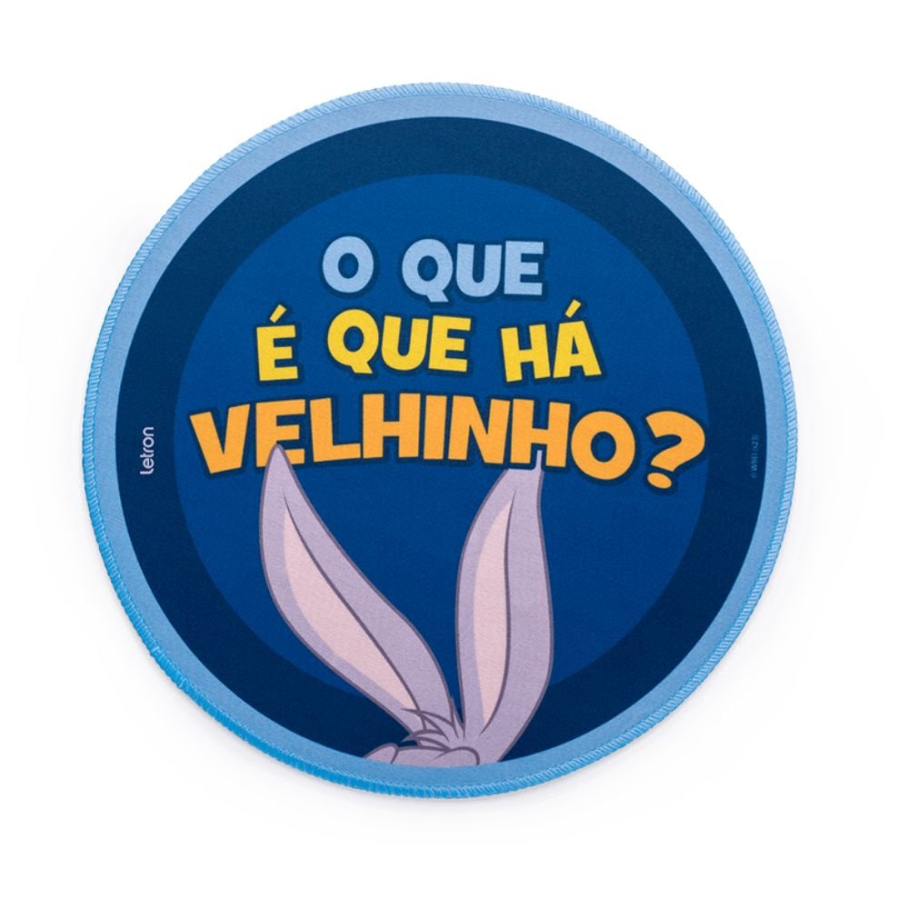 Mouse Pad Looney Tunes Pernalonga Redondo 26cm Blister Com 01 Unidade Letron - 94606