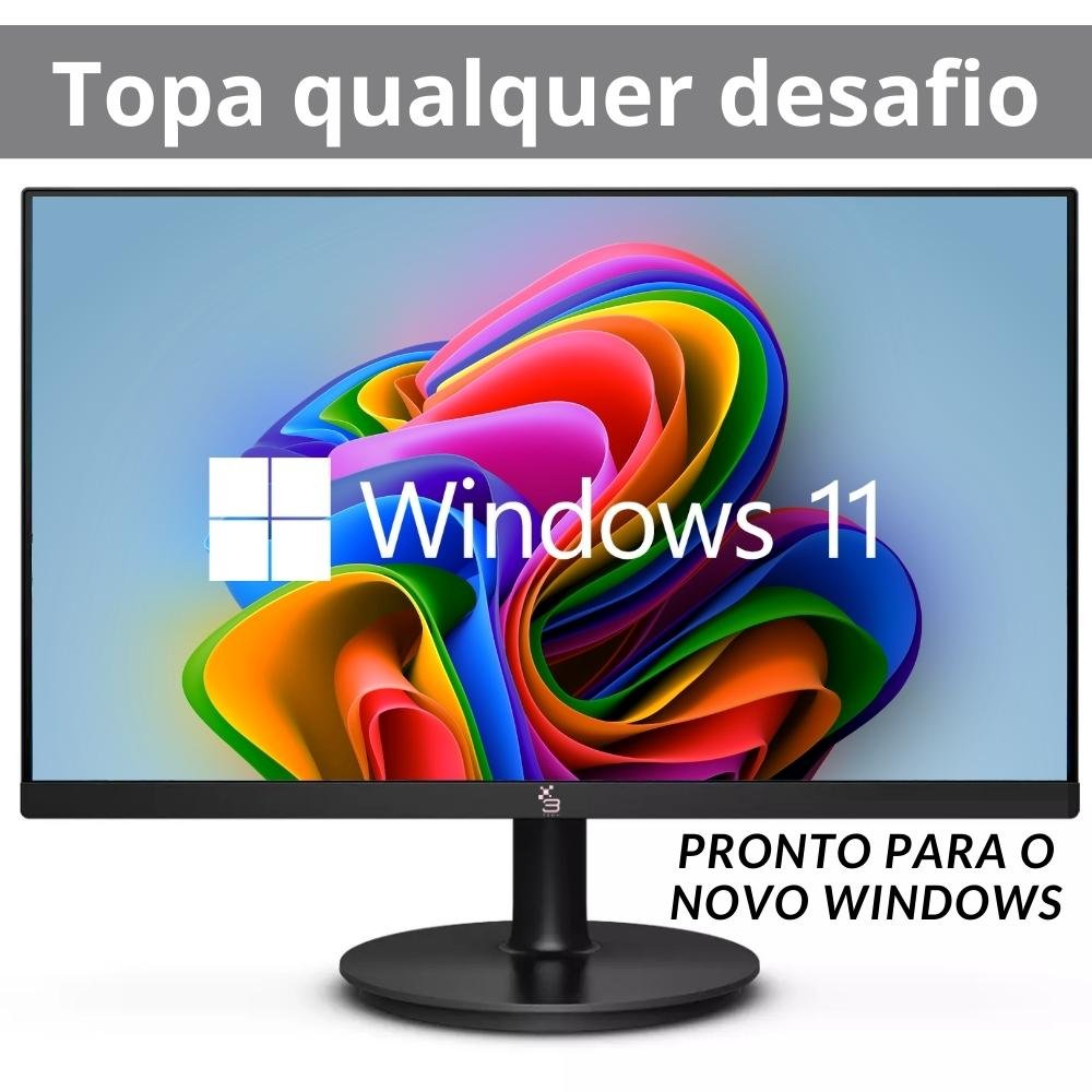 Monitor 19.5" LED, Widescreen, 75Hz, 2ms, HD, HDMI, VGA, VESA, Ajuste de inclinação - 3green M195WHD