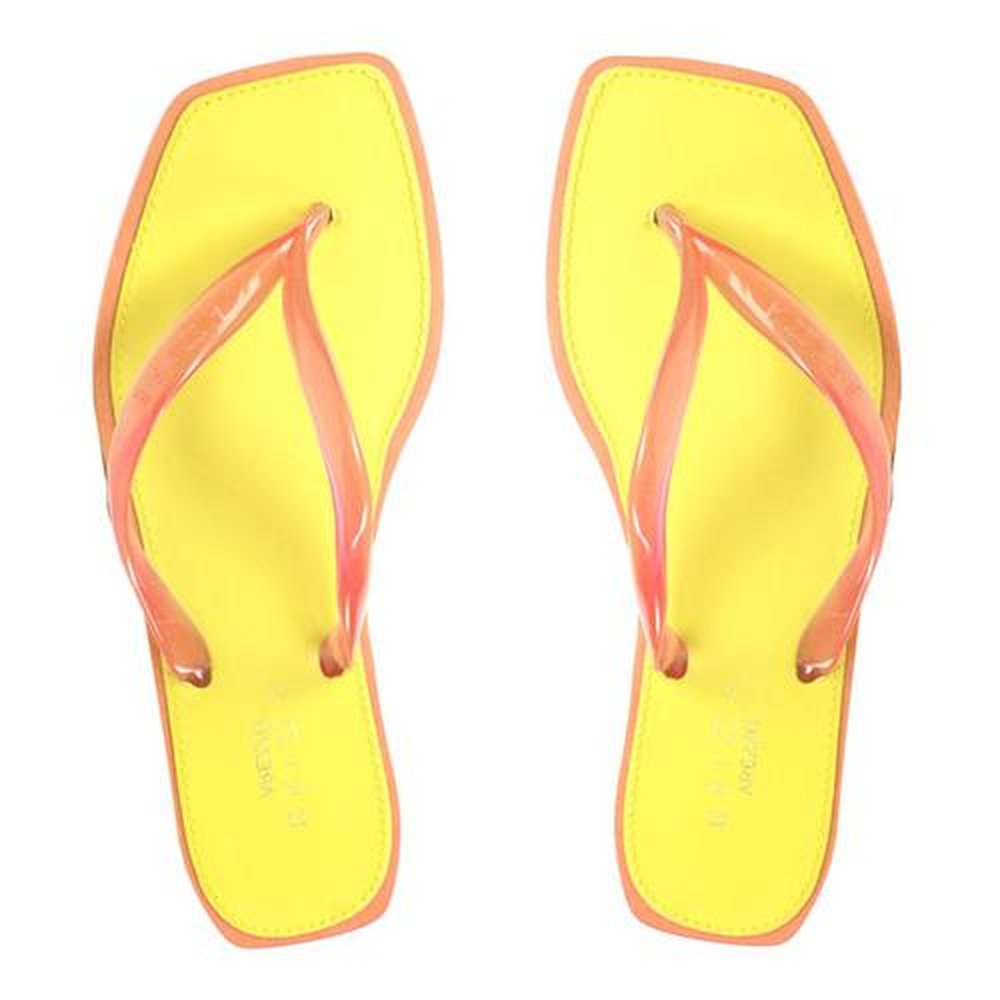 Chinelo Arezzo Brizza A11640 0007 0003 33-40 Laranja Translúcido H11 com 12 pares