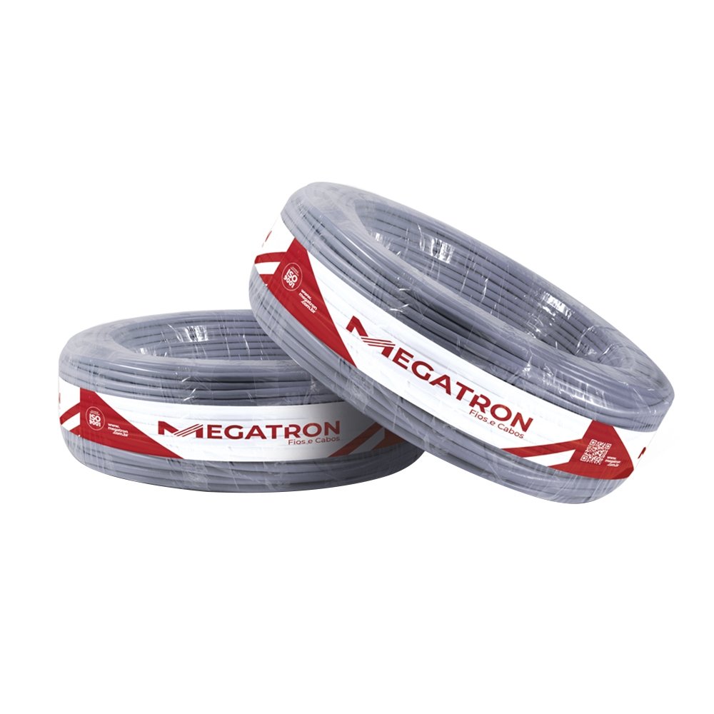 Cabo Telefônico Megatron CCI 50X2 Pares 200m Cinza