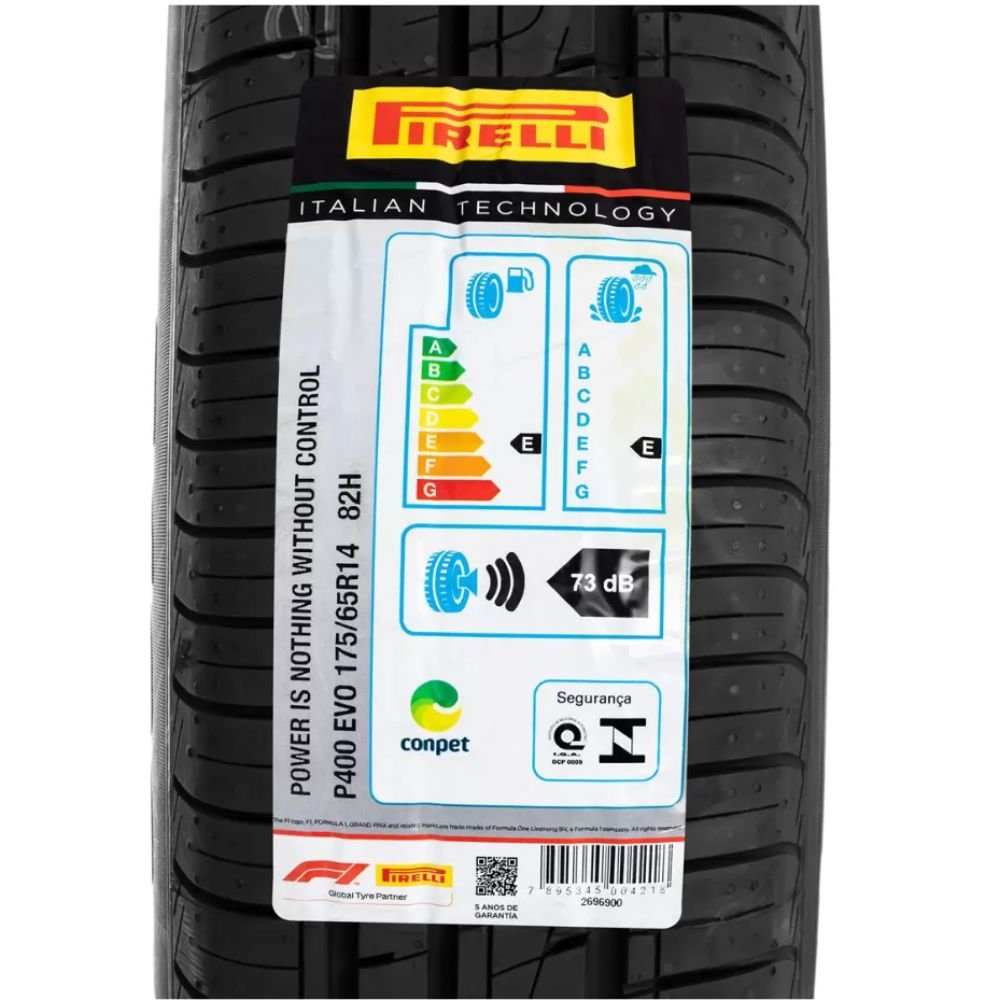 Pneu Aro 14 Pirelli P400 Evo 175/65R14 82H
