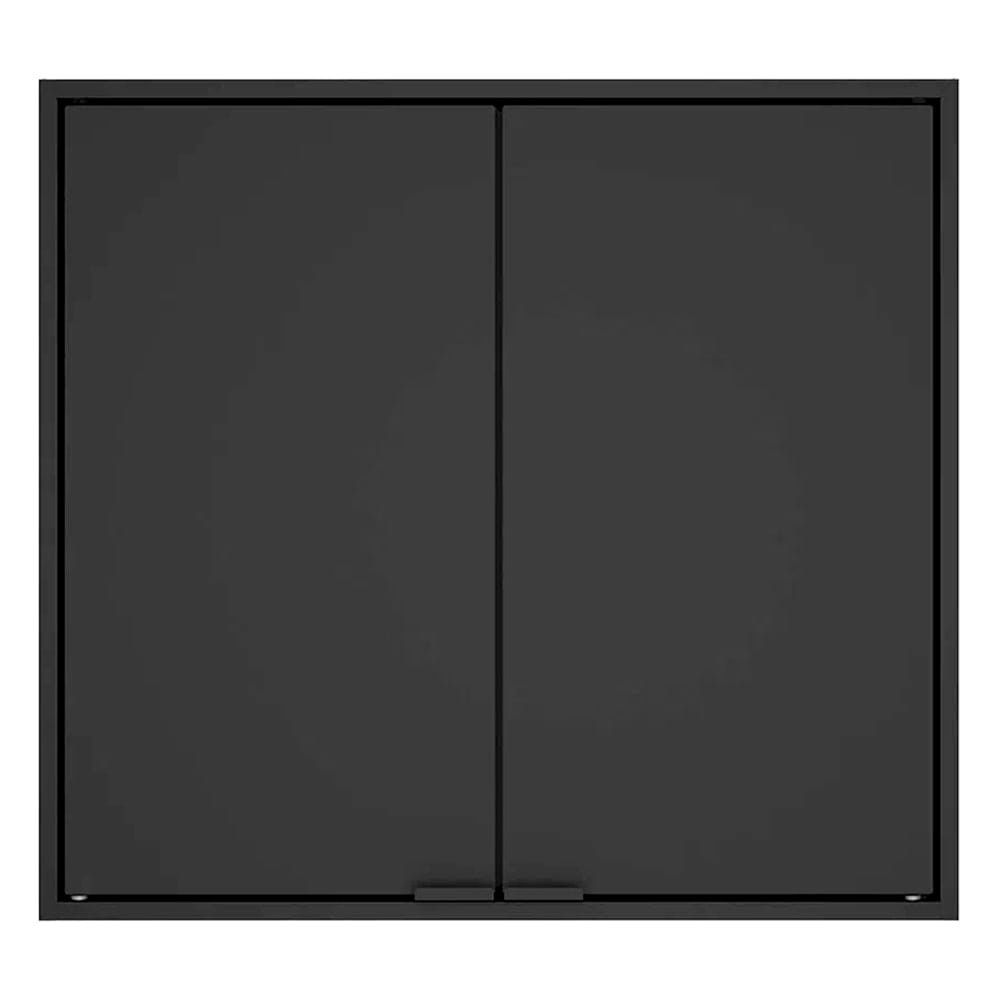 Armário Aéreo de Cozinha Itatiaia 3500001760 | em Aço, Porta Smart, Preto