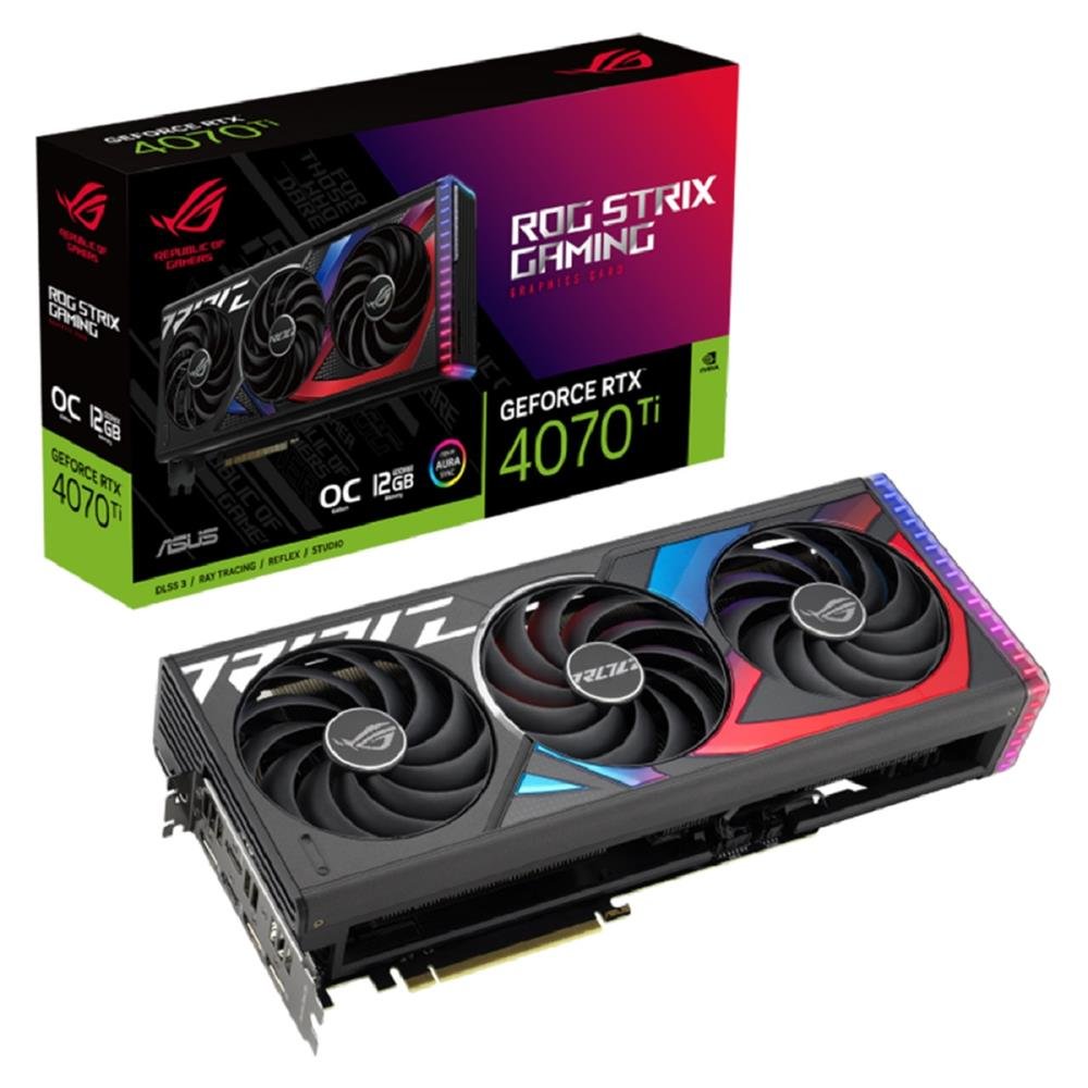 Placa De Video Asus ROG GeForce RTX 4070 Ti 12GB GDDR6X OC Edition