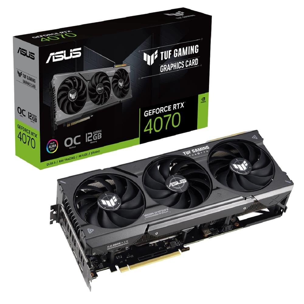Placa de Video Asus TUF Gaming GeForce RTX 4070 12GB GDDR6X OC Edition